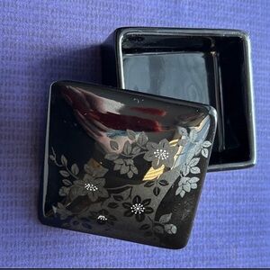 Vintage Japanese Sakura Trinket Box Jewelry Box